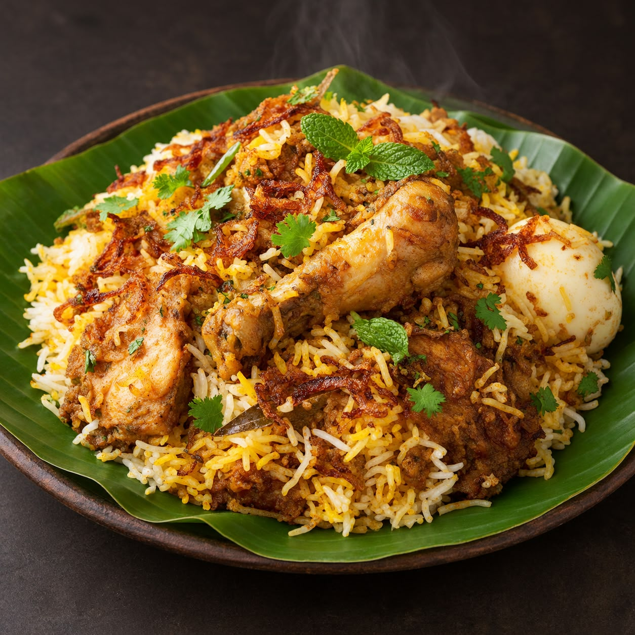 Chicken Biriyani (Bamboo Biriyani)